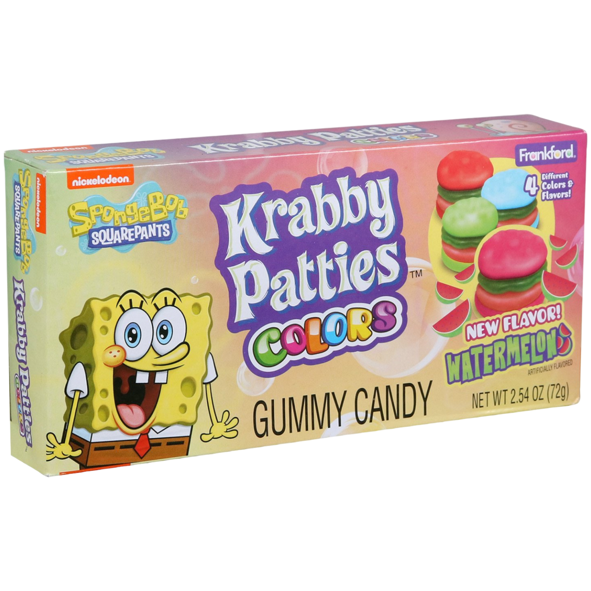 Spongebob Squarepants Gummy Krabby Patties Colors Theatre Box - 2.54oz (72g)