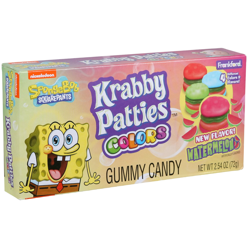 Spongebob Squarepants Gummy Krabby Patties Colors - 2.54oz (72g)