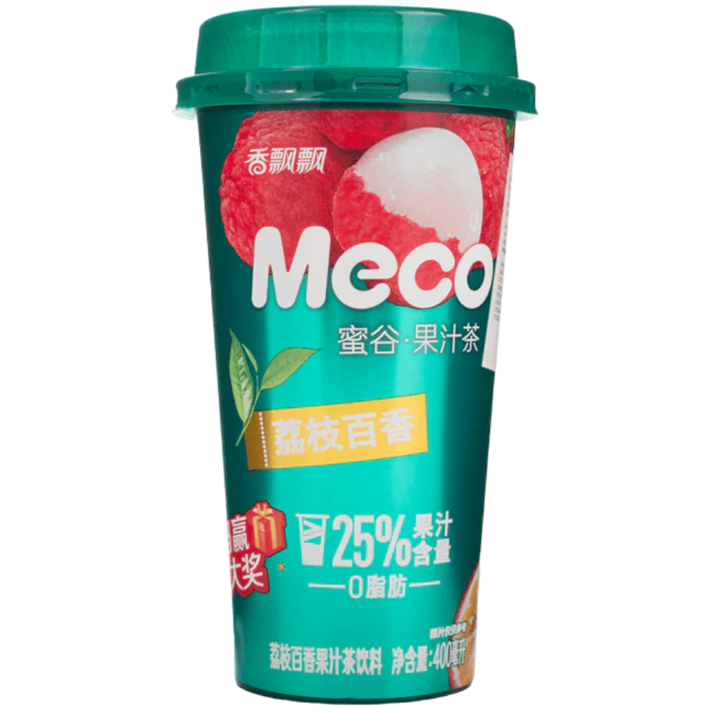 Xiang Piao Piao Meco Lychee & Passion Fruit Juice (China) - 13.5fl.oz (400ml)