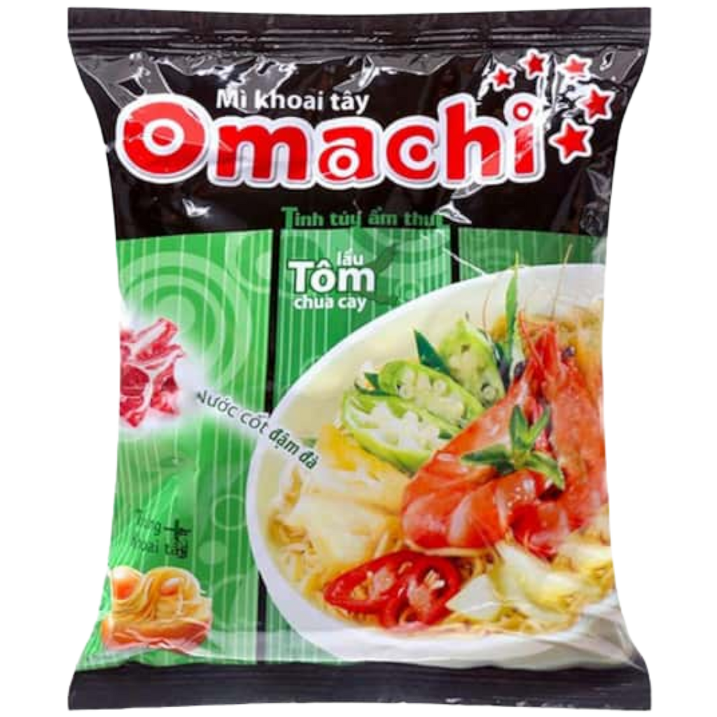 Omachi Shrimp Hot Pot Flavour Oriental Instant Potato Noodles - 79g