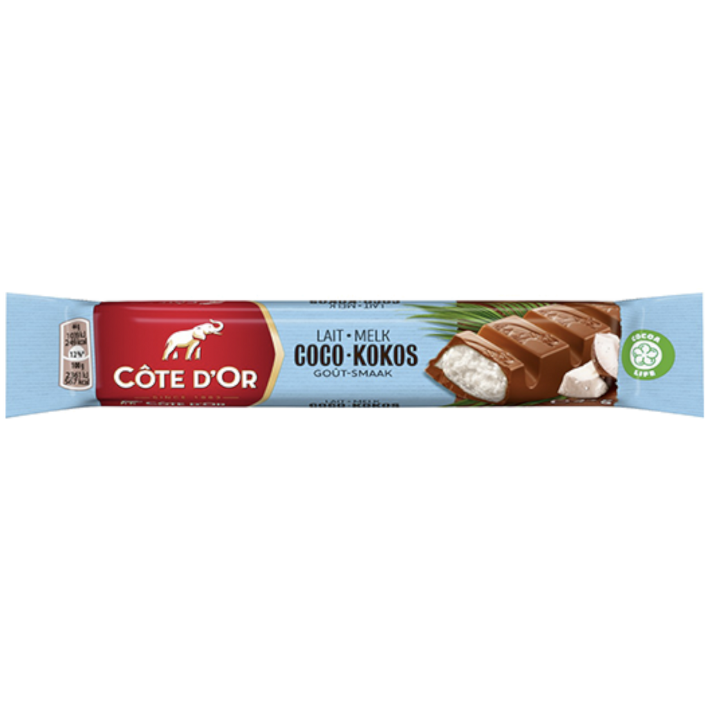 Côte d'Or Coconut Chocolate Bar (Belgium) - 1.6oz (45g)