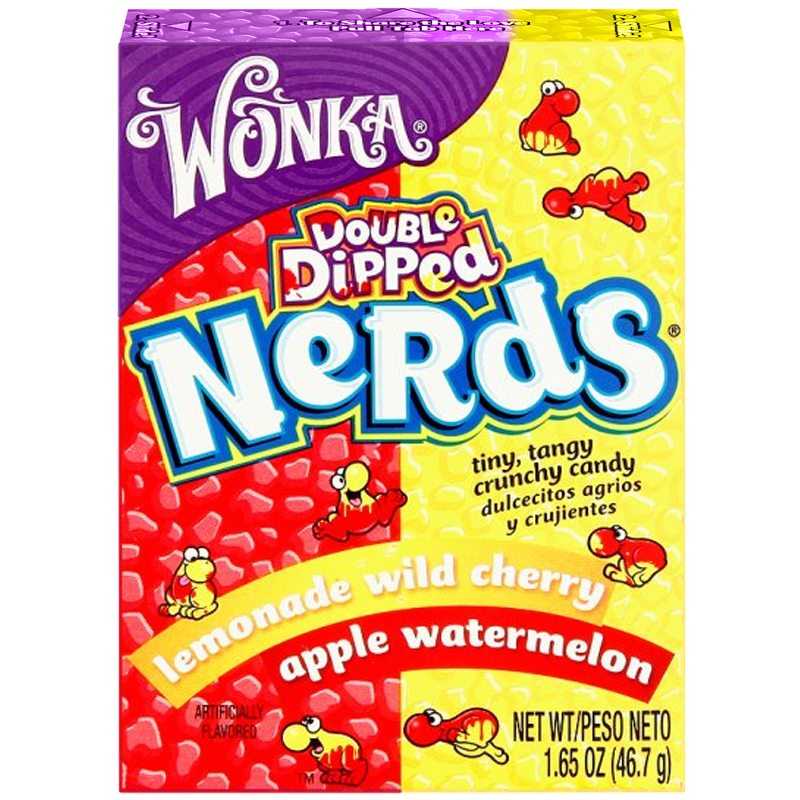 Nerds Double Dipped Lemonade Wild Cherry Apple Watermelon - 1.65oz (46.7g)